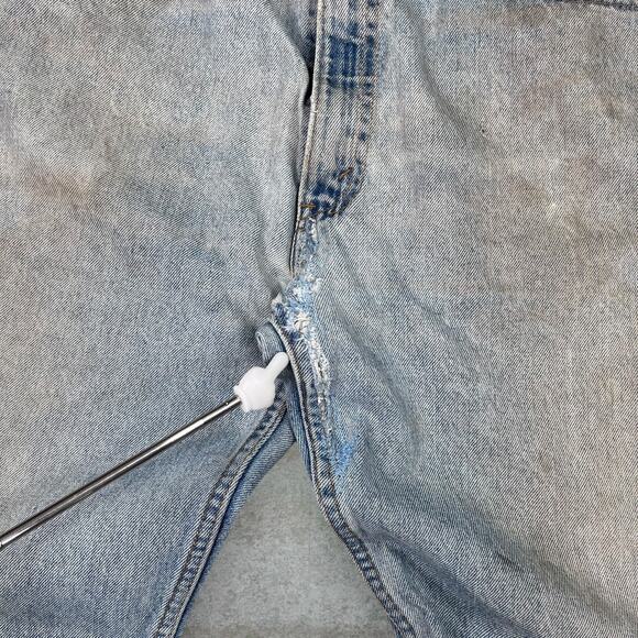 Vintage Levis Jeans 505 Regular Straight Fit Light Wash Denim Made in USA 90s - Picture 5 of 5